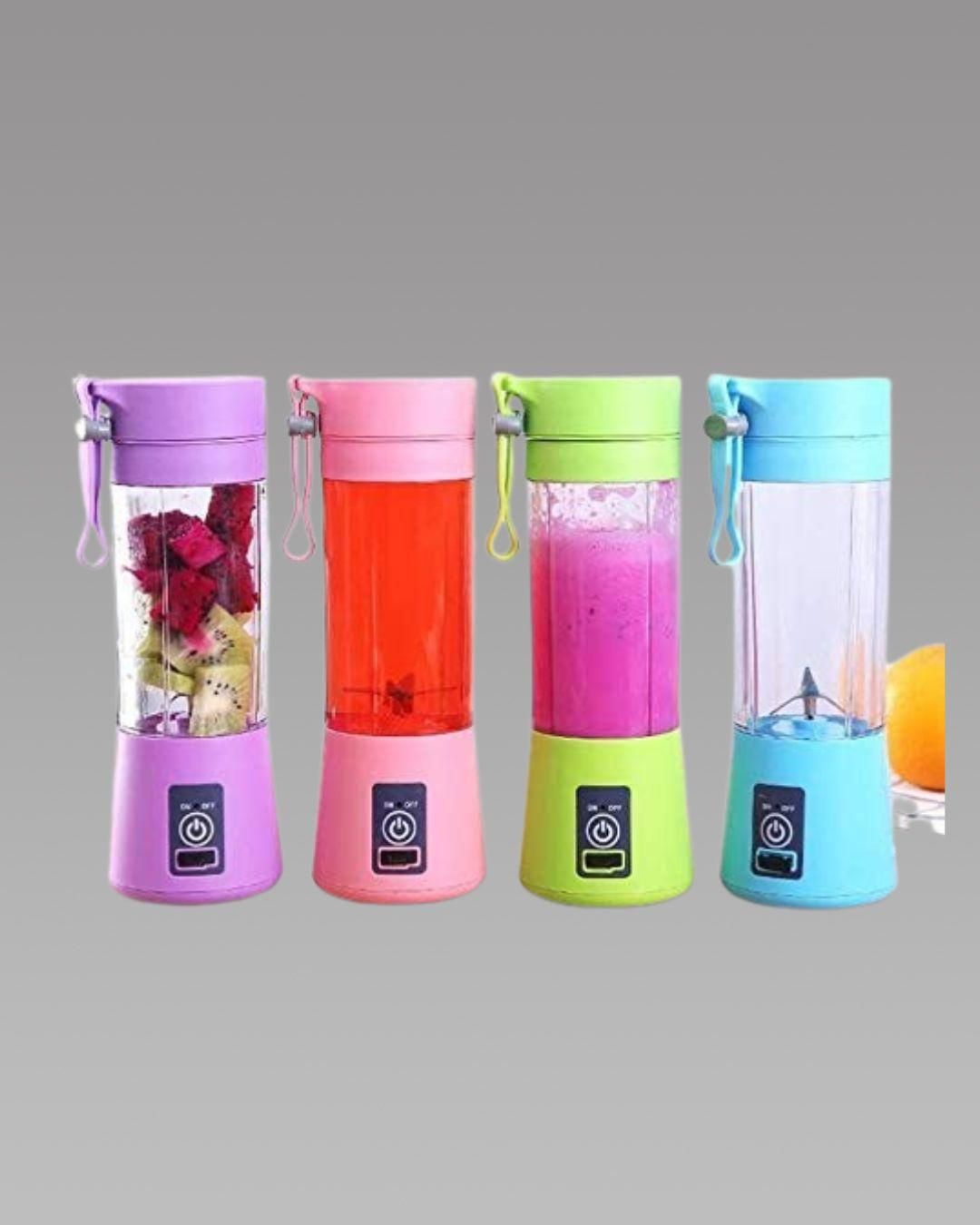 NutriGo 6-Blade Portable Blender — USB Rechargeable Mini Juice Maker (380ml)