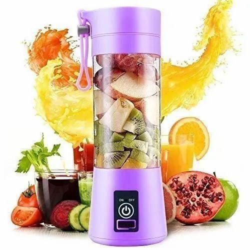 NutriGo 6-Blade Portable Blender — USB Rechargeable Mini Juice Maker (380ml)