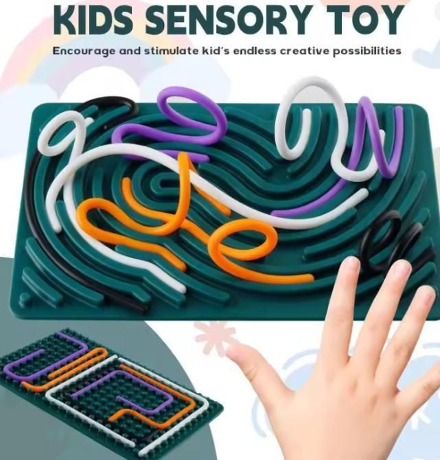 Sensor Activity Board Double-Sided Silicone Montessori Toys