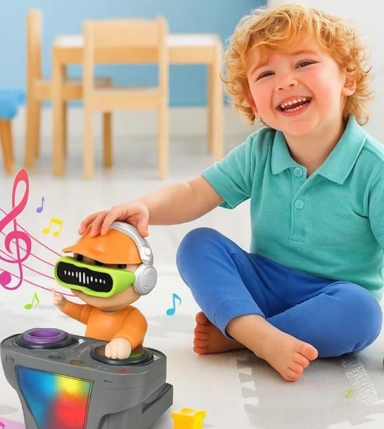 DJ Music Robot Toy — Dancing Light & Sound Interactive Toy