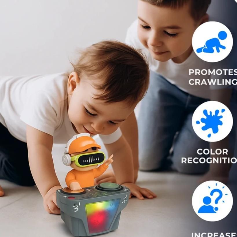DJ Music Robot Toy — Dancing Light & Sound Interactive Toy