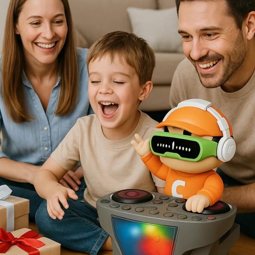 DJ Music Robot Toy — Dancing Light & Sound Interactive Toy