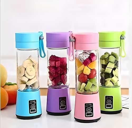 NutriGo 6-Blade Portable Blender — USB Rechargeable Mini Juice Maker (380ml)